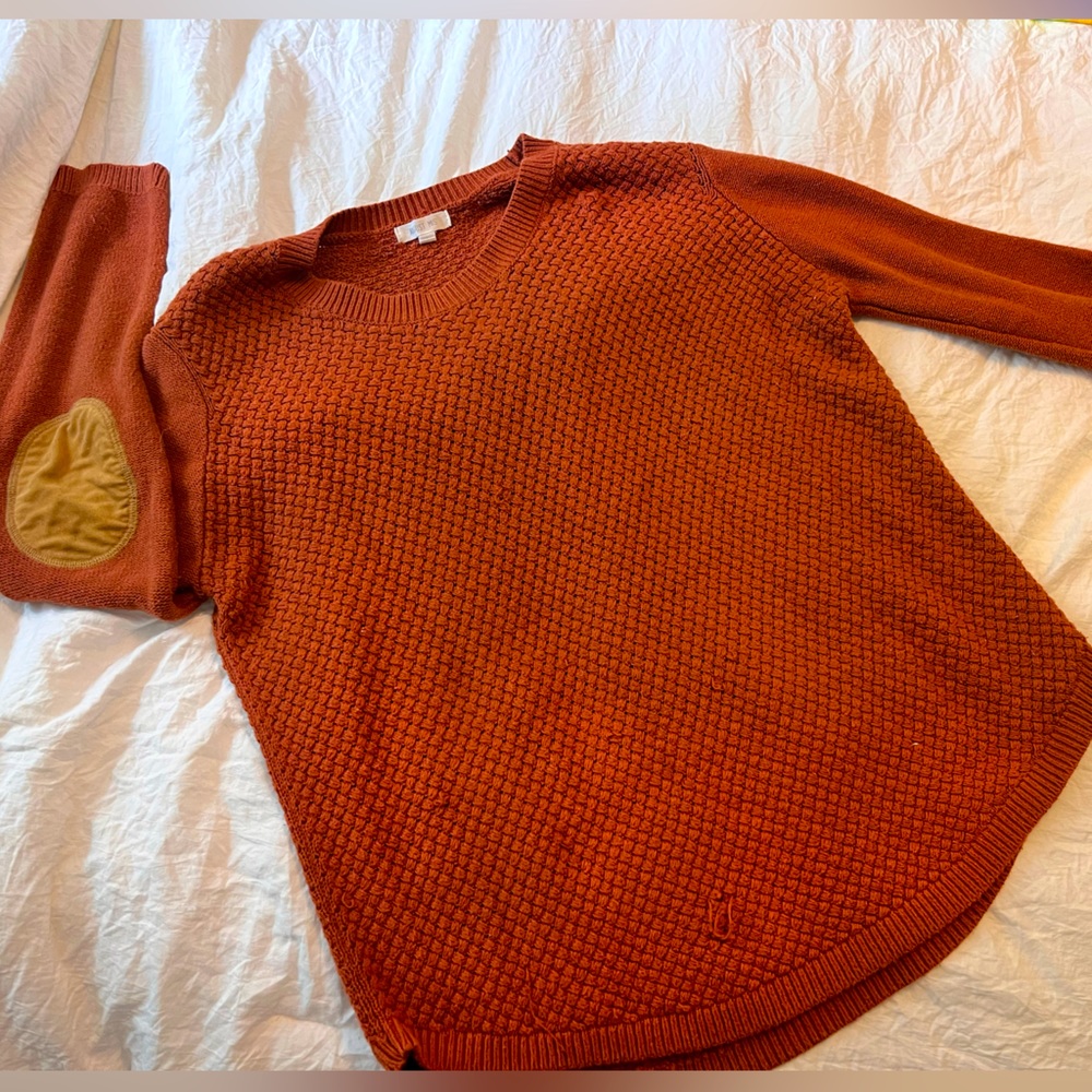 Elbow patched sweater